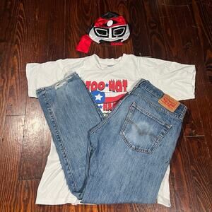 Levi's 36x32 Y2K 501 Jeans Blue Straight